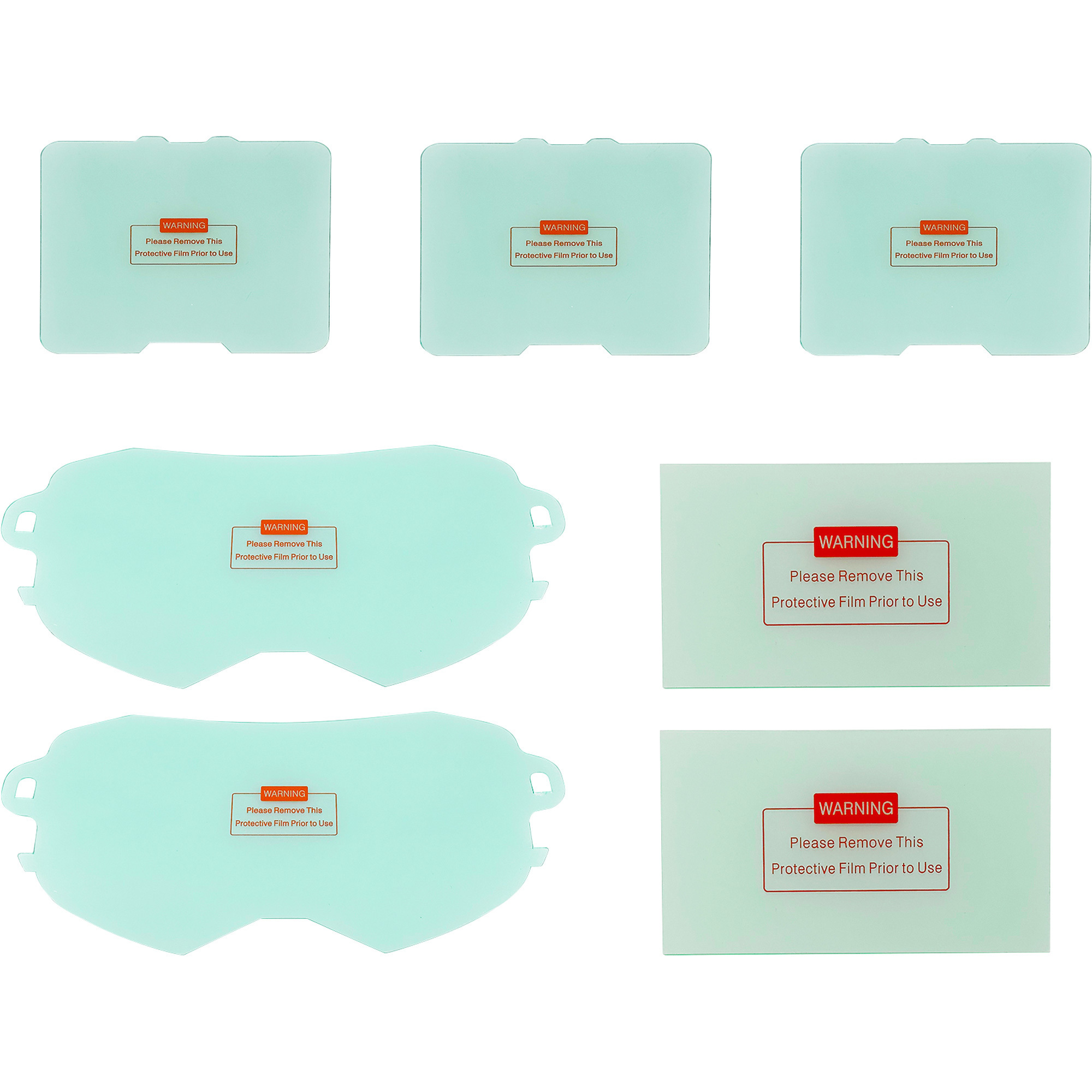 Klutch Lens Covers for Welding Helmet, 7-Pc. Replacement Kit, Fits Item# 113646